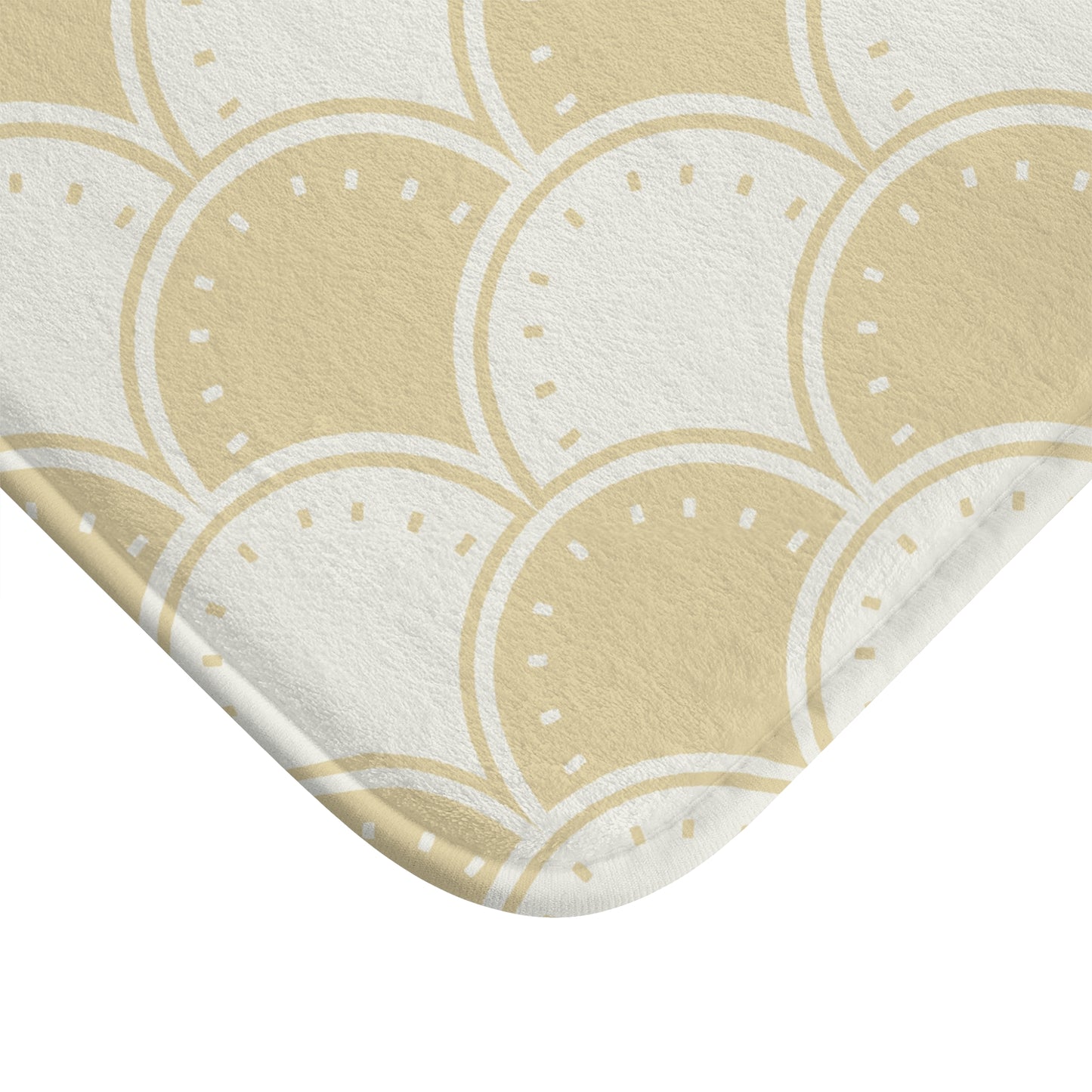 Ocean's Yellow Waves Bath Mat