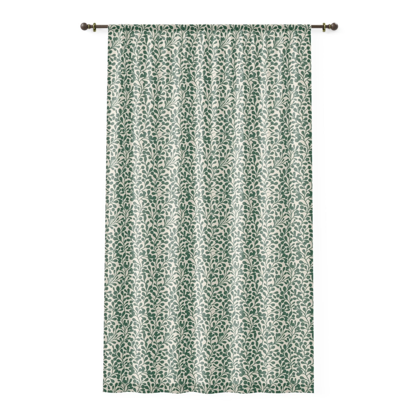 Tropical Roar Window Curtain - Leaves / Green