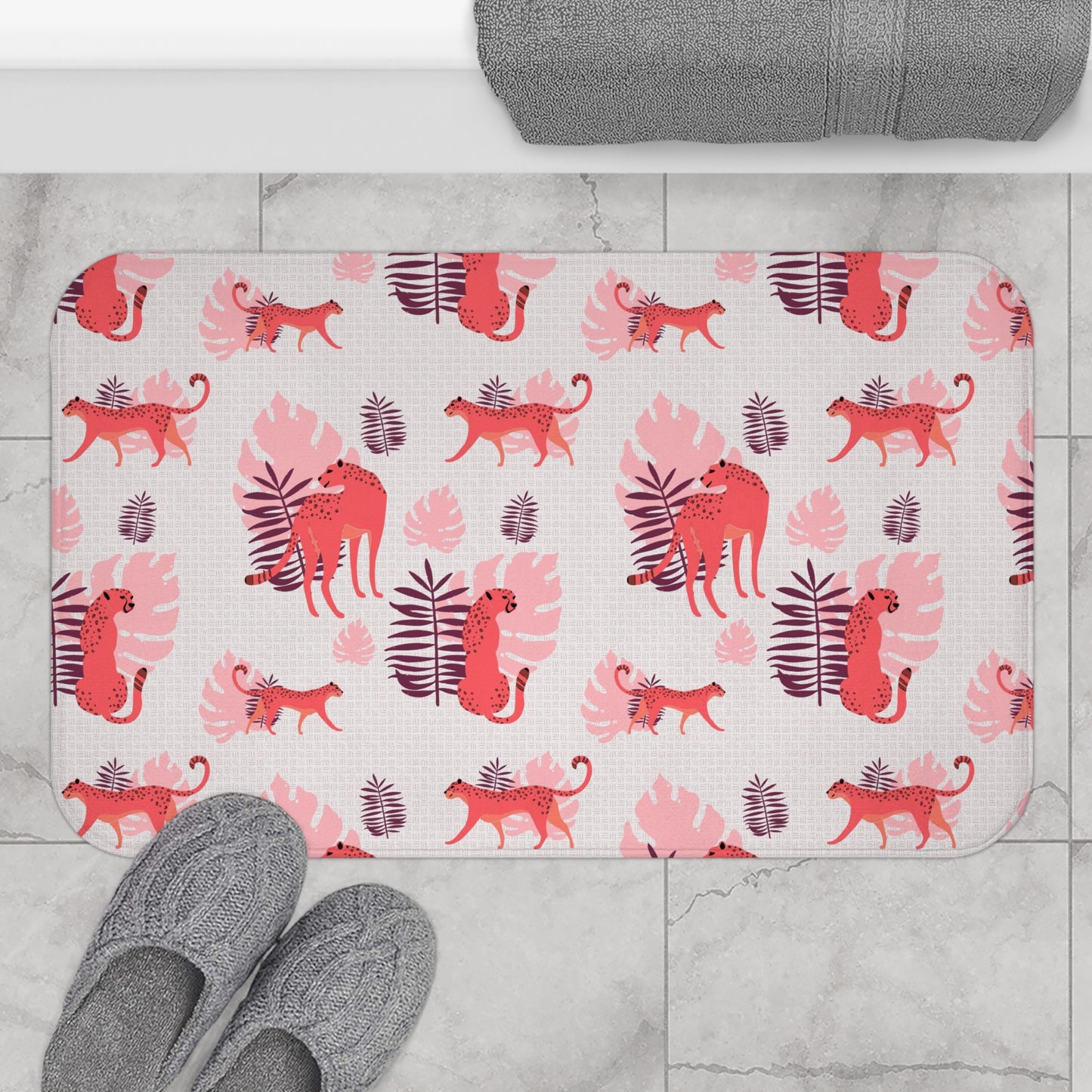 Leafy Roar Bath Mat