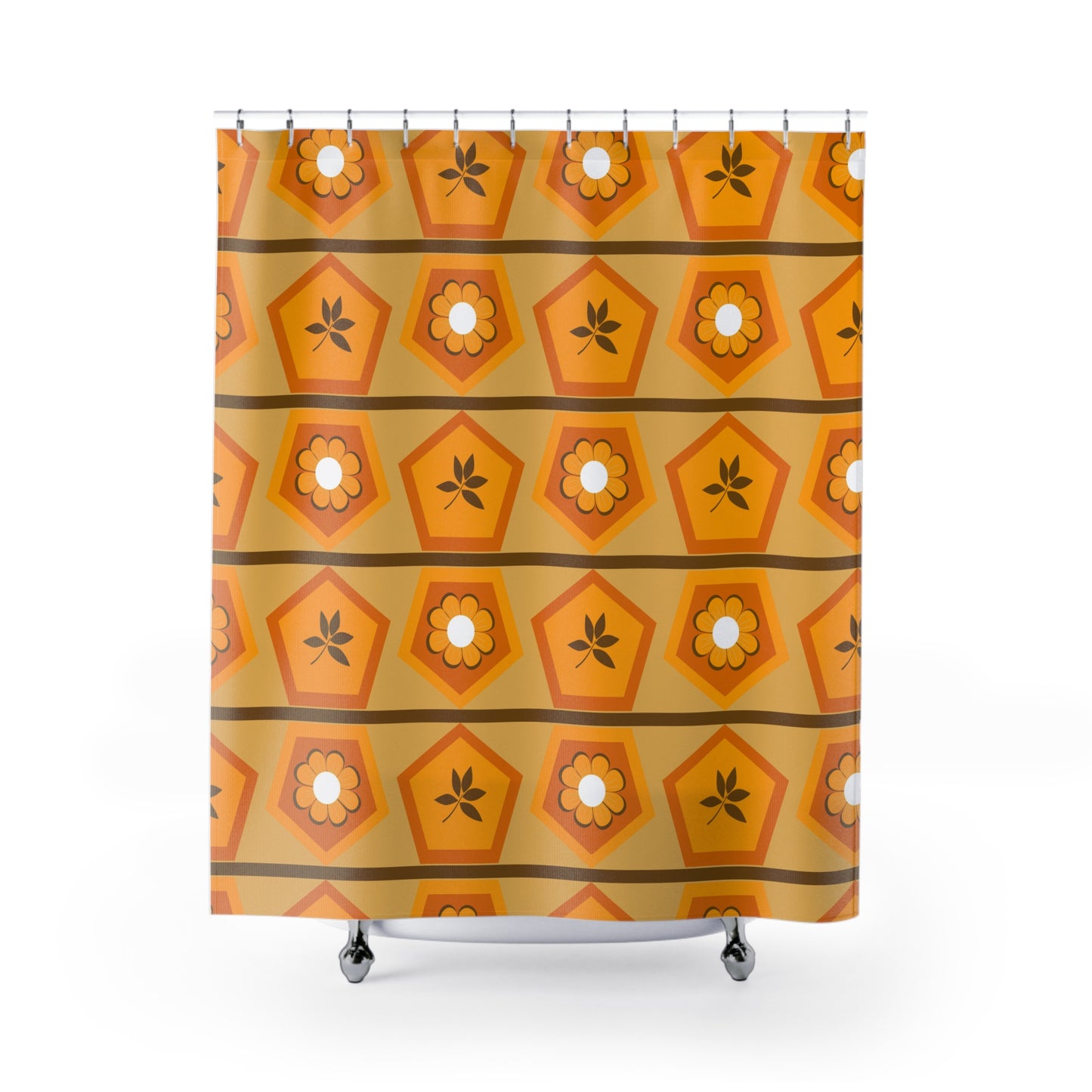 Petals and Leaves Dance Shower Curtains