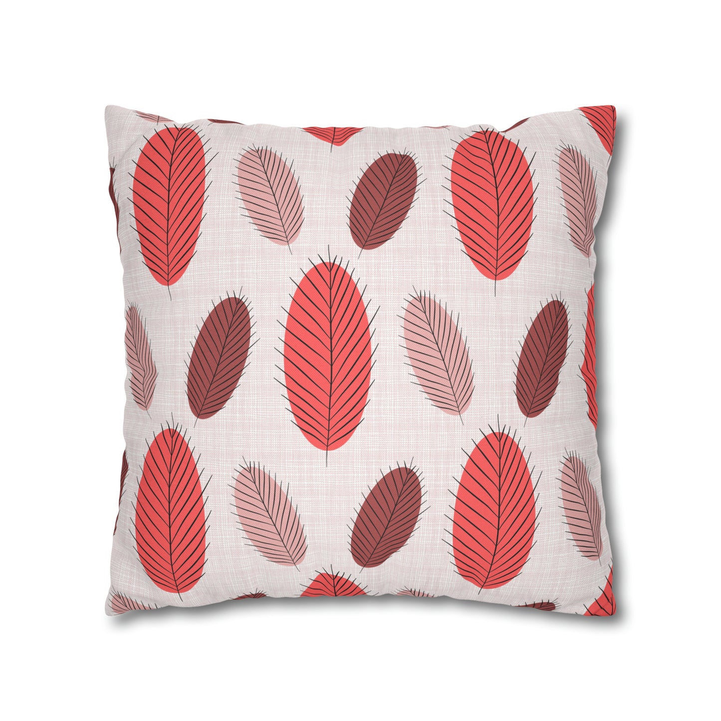 Nature's Leaves Spun Polyester Square Pillow Case