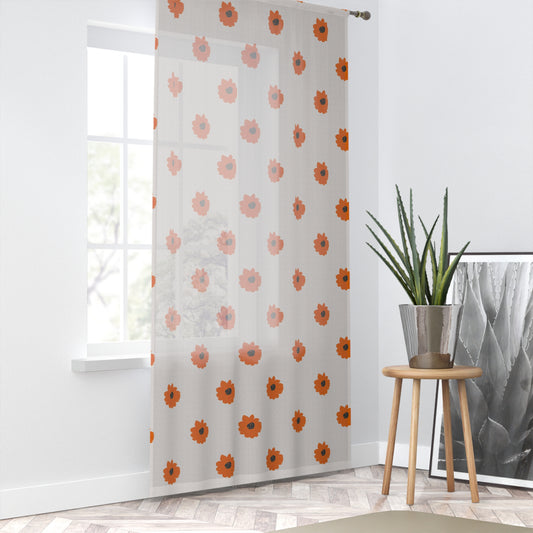 Golden Sunflower Window Curtain