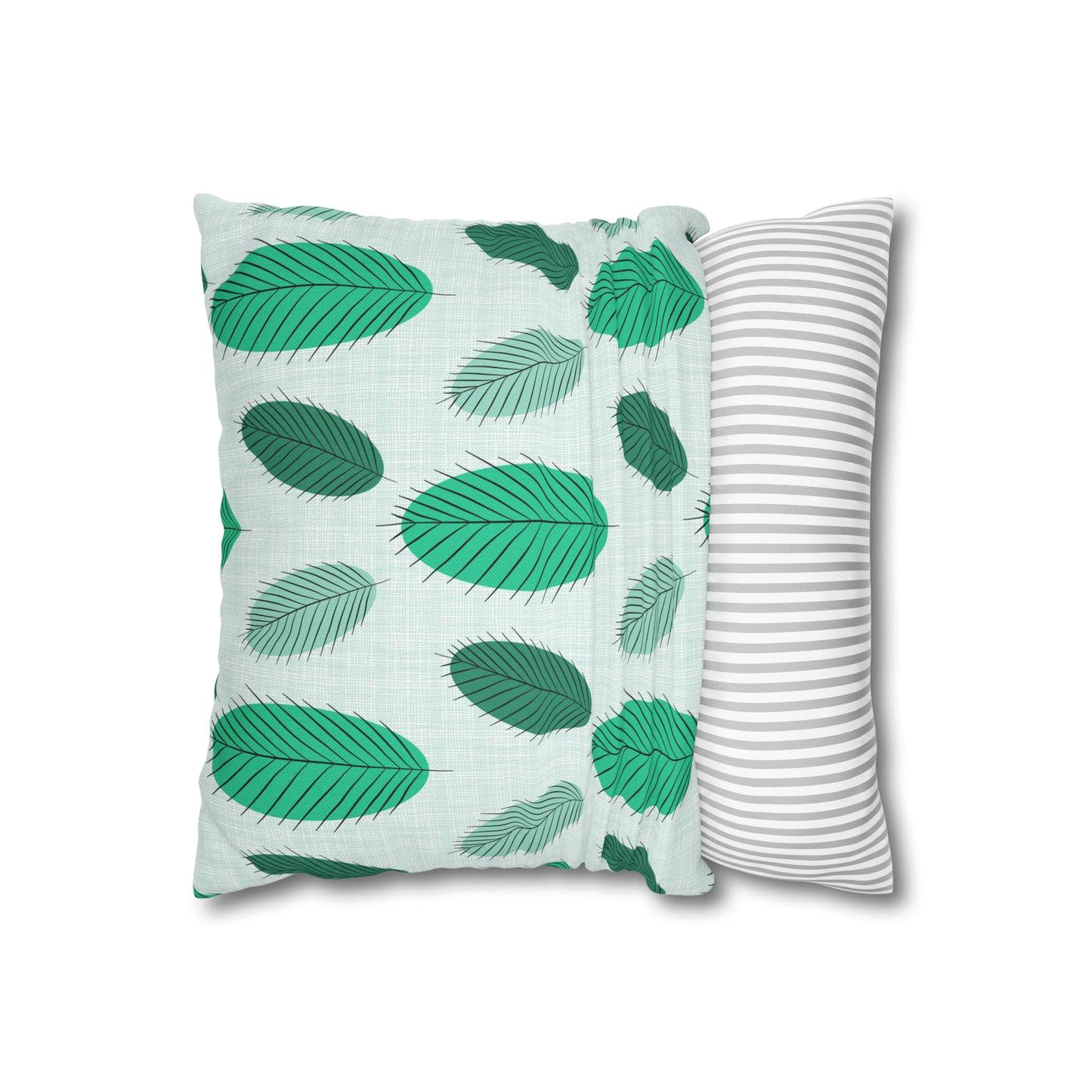 Nature's Leaves Spun Polyester Square Pillow Case