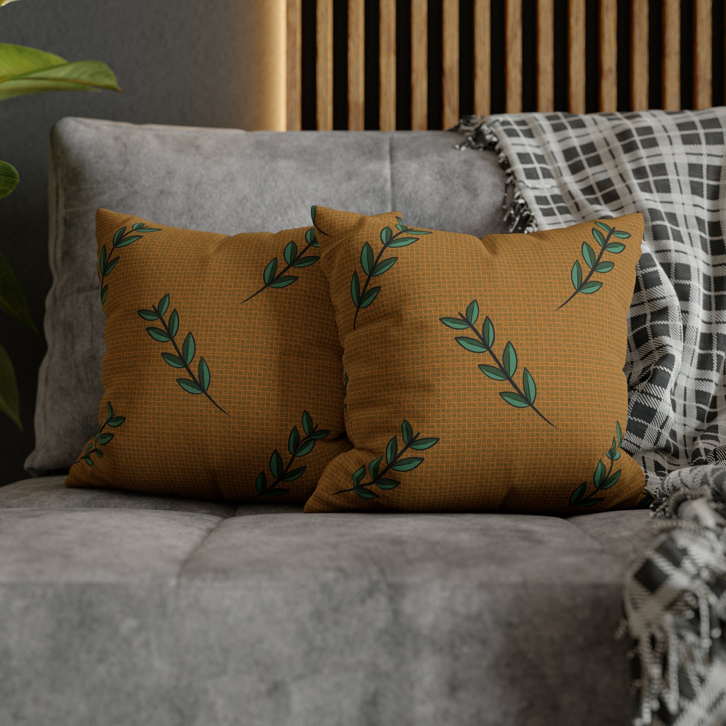 Autumn Embrace Spun Polyester Square Pillow Case