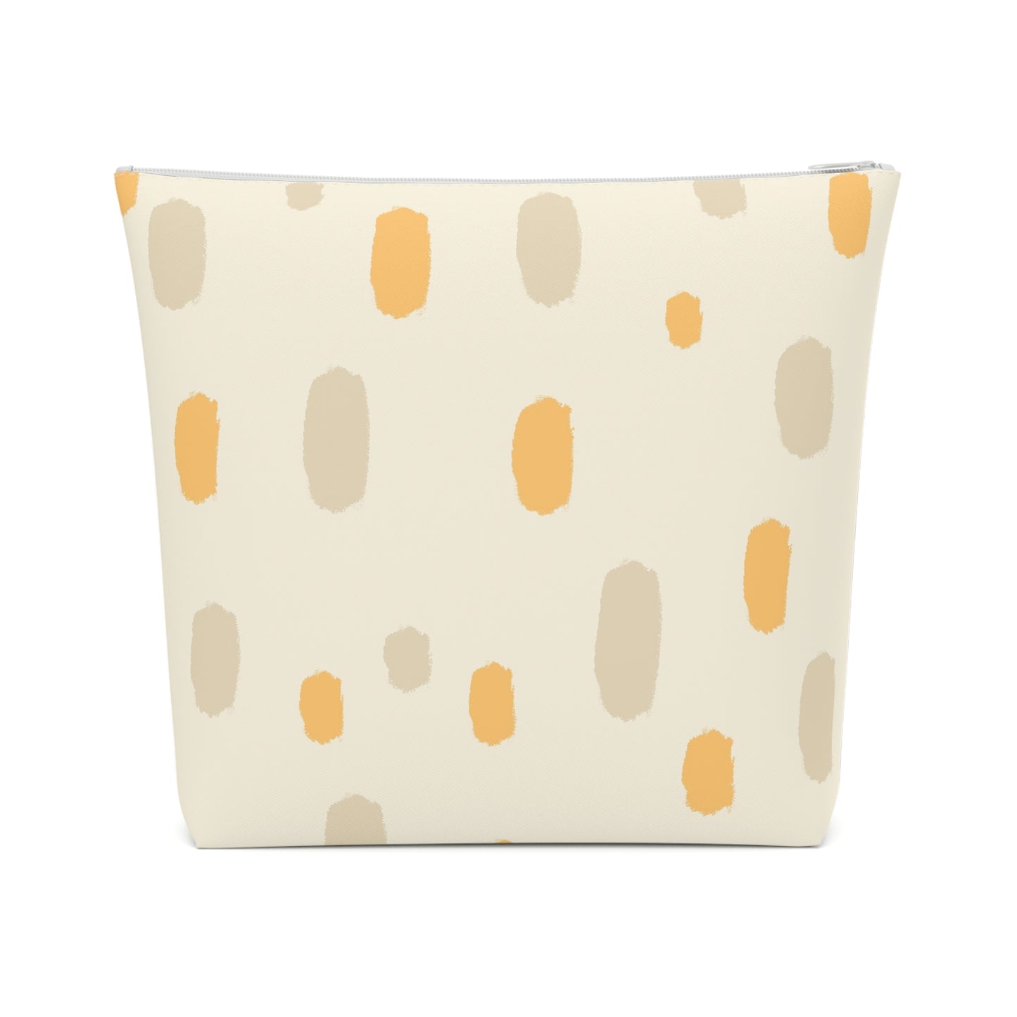 Tropical Roar Cotton Cosmetic Bag - Dots / Amber