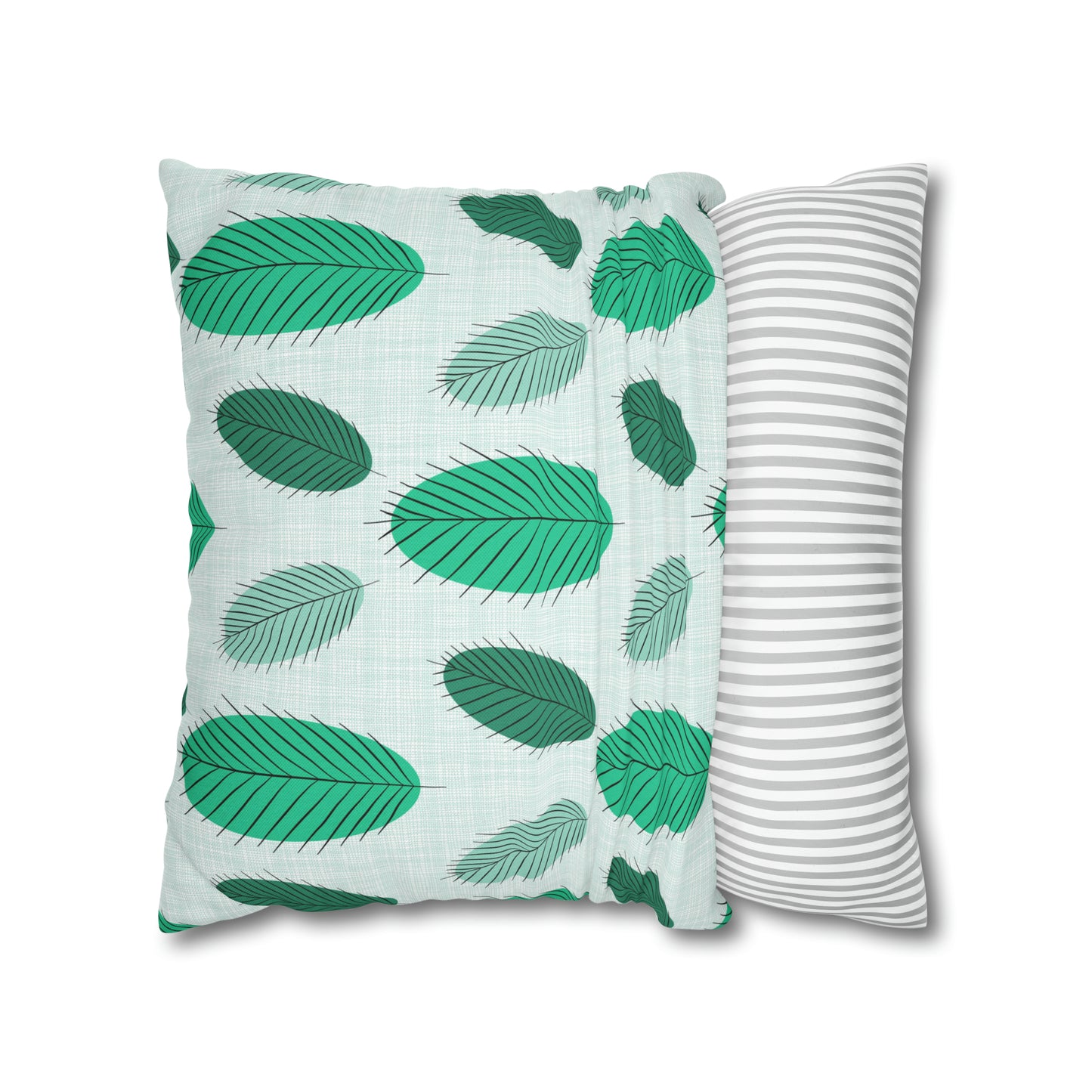 Nature's Leaves Spun Polyester Square Pillow Case