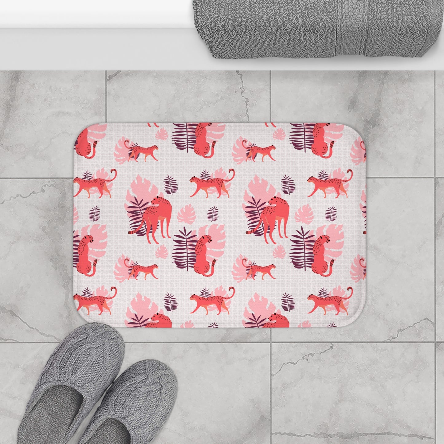 Leafy Roar Bath Mat