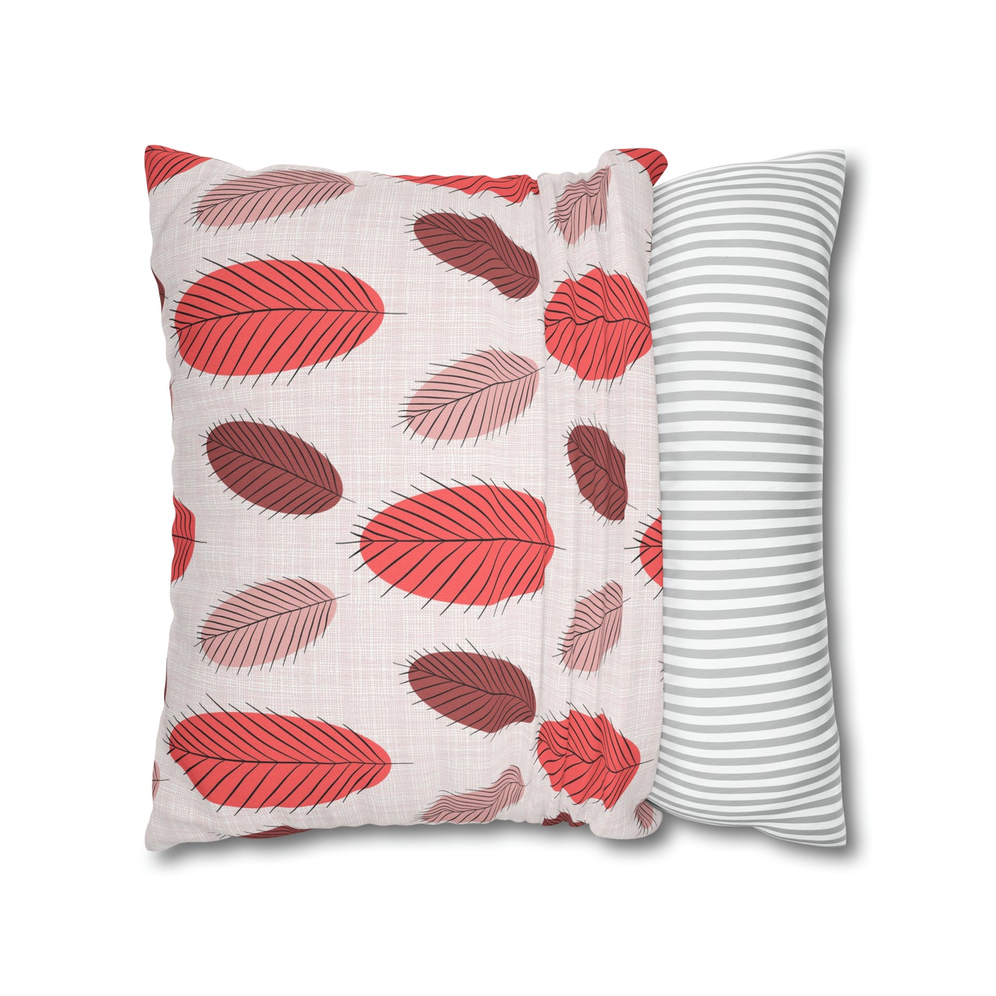 Nature's Leaves Spun Polyester Square Pillow Case