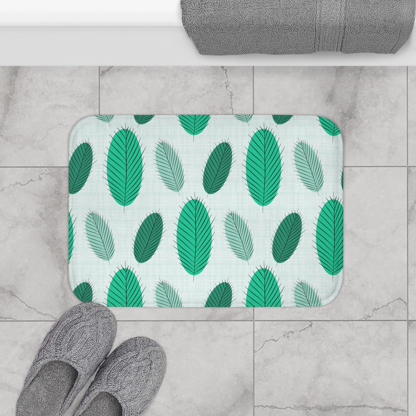 Nature's Leaves Bath Mat