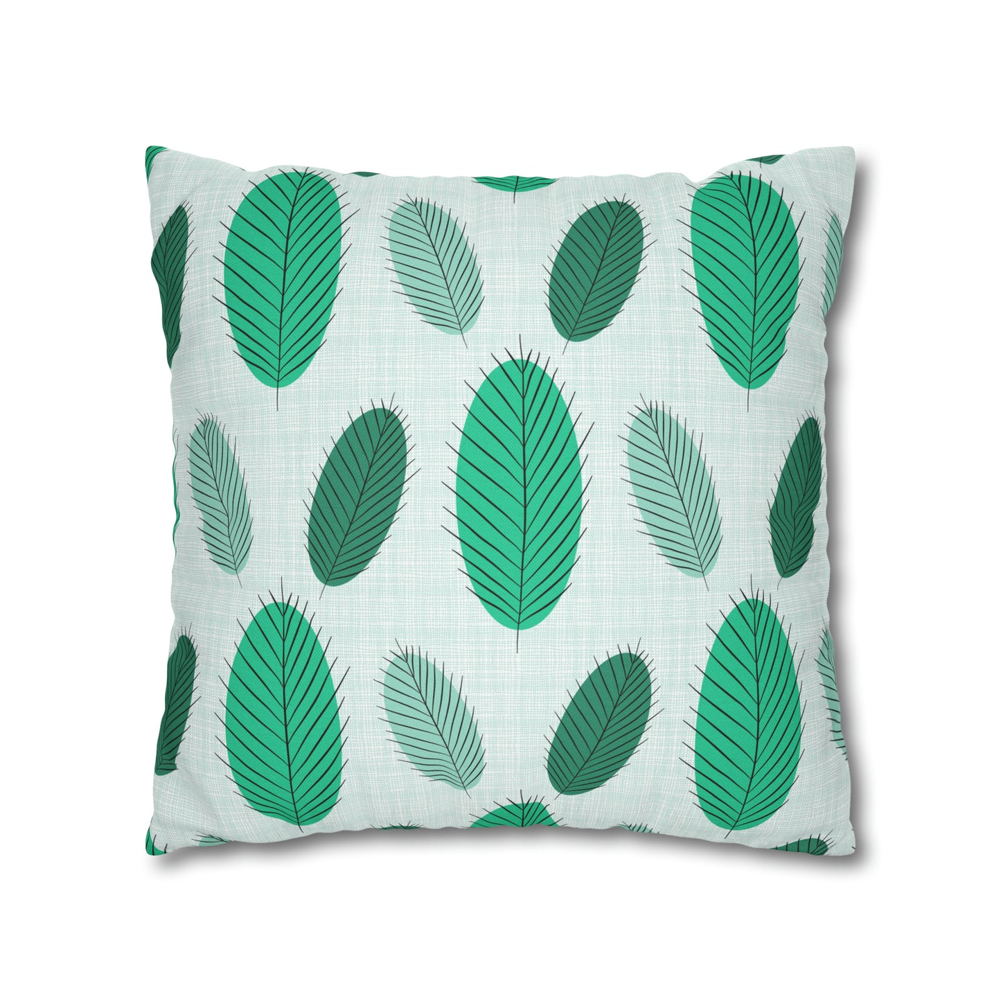 Nature's Leaves Spun Polyester Square Pillow Case