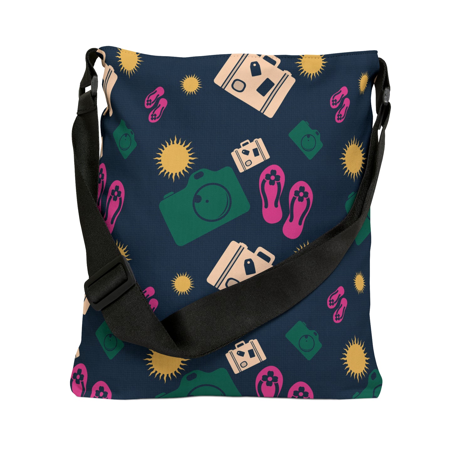 Sunlit Waves Adjustable Tote Bag