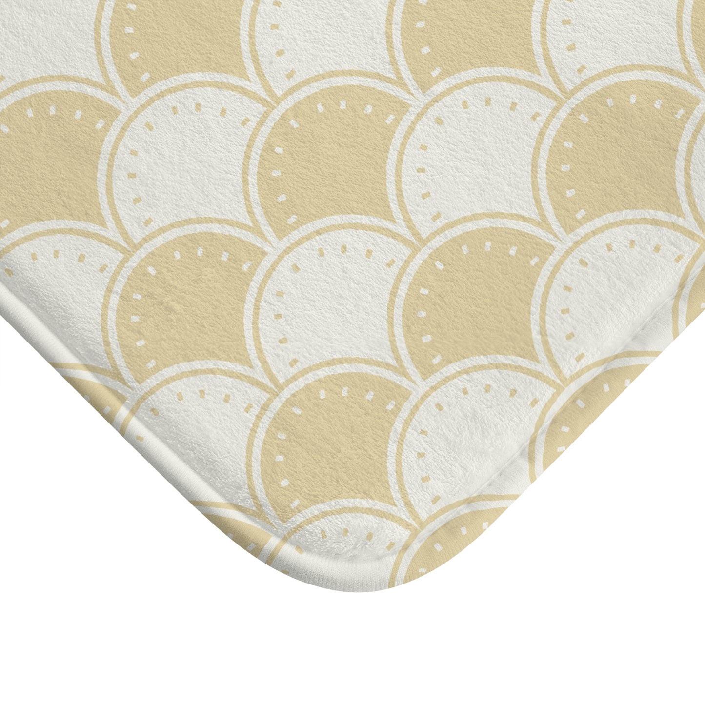 Ocean's Yellow Waves Bath Mat