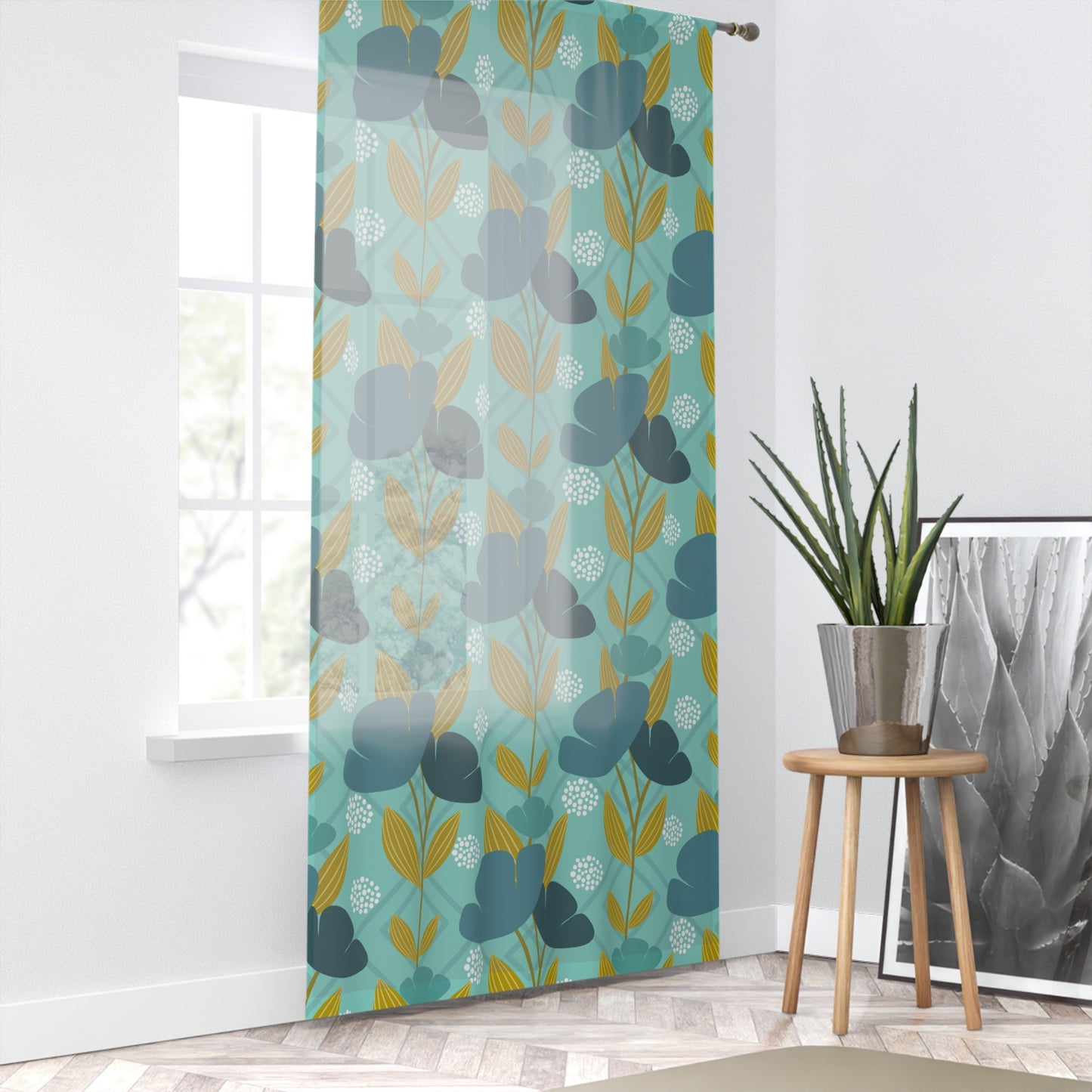 Floral Oasis Window Curtain