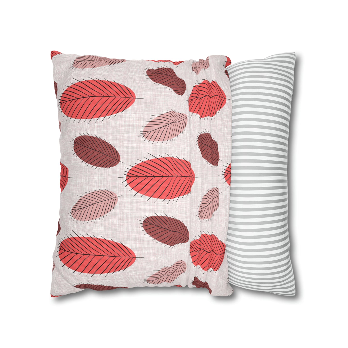 Nature's Leaves Spun Polyester Square Pillow Case