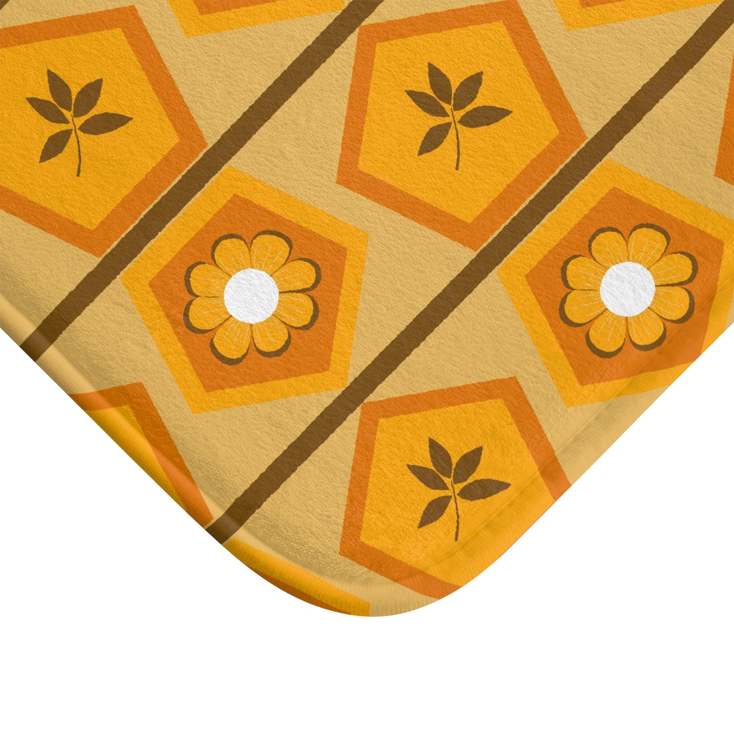 Petals and Leaves Dance Bath Mat