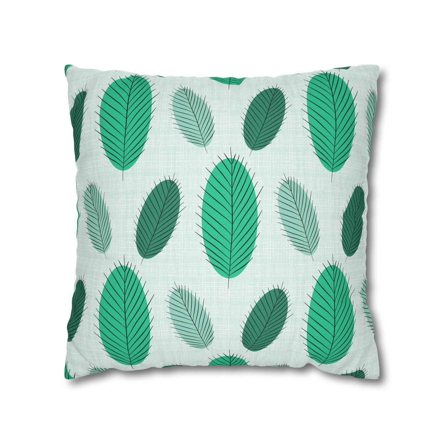 Nature's Leaves Spun Polyester Square Pillow Case