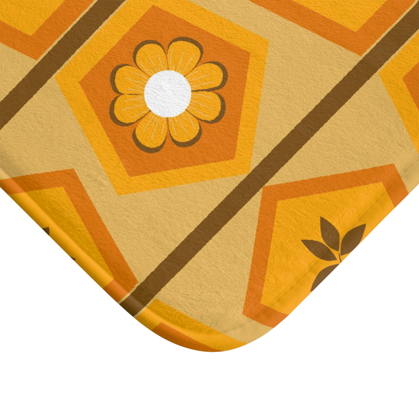 Petals and Leaves Dance Bath Mat