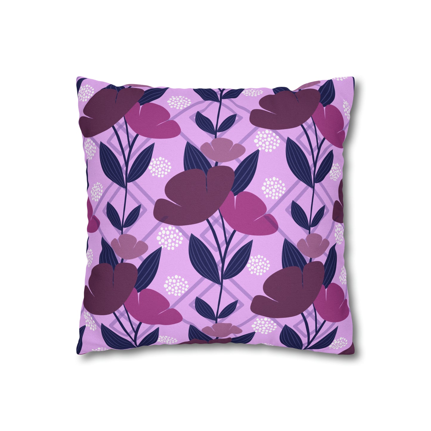 Floral Oasis Spun Polyester Square Pillow Case