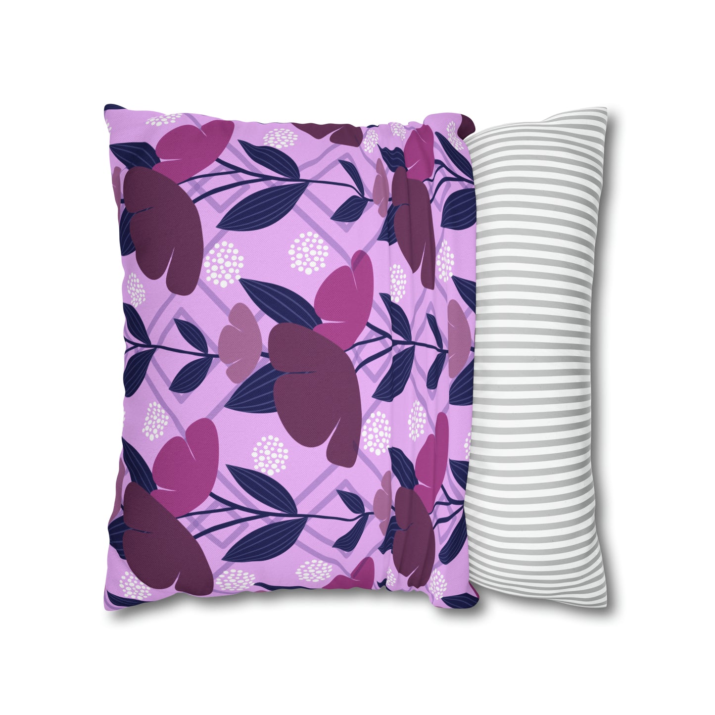 Floral Oasis Spun Polyester Square Pillow Case