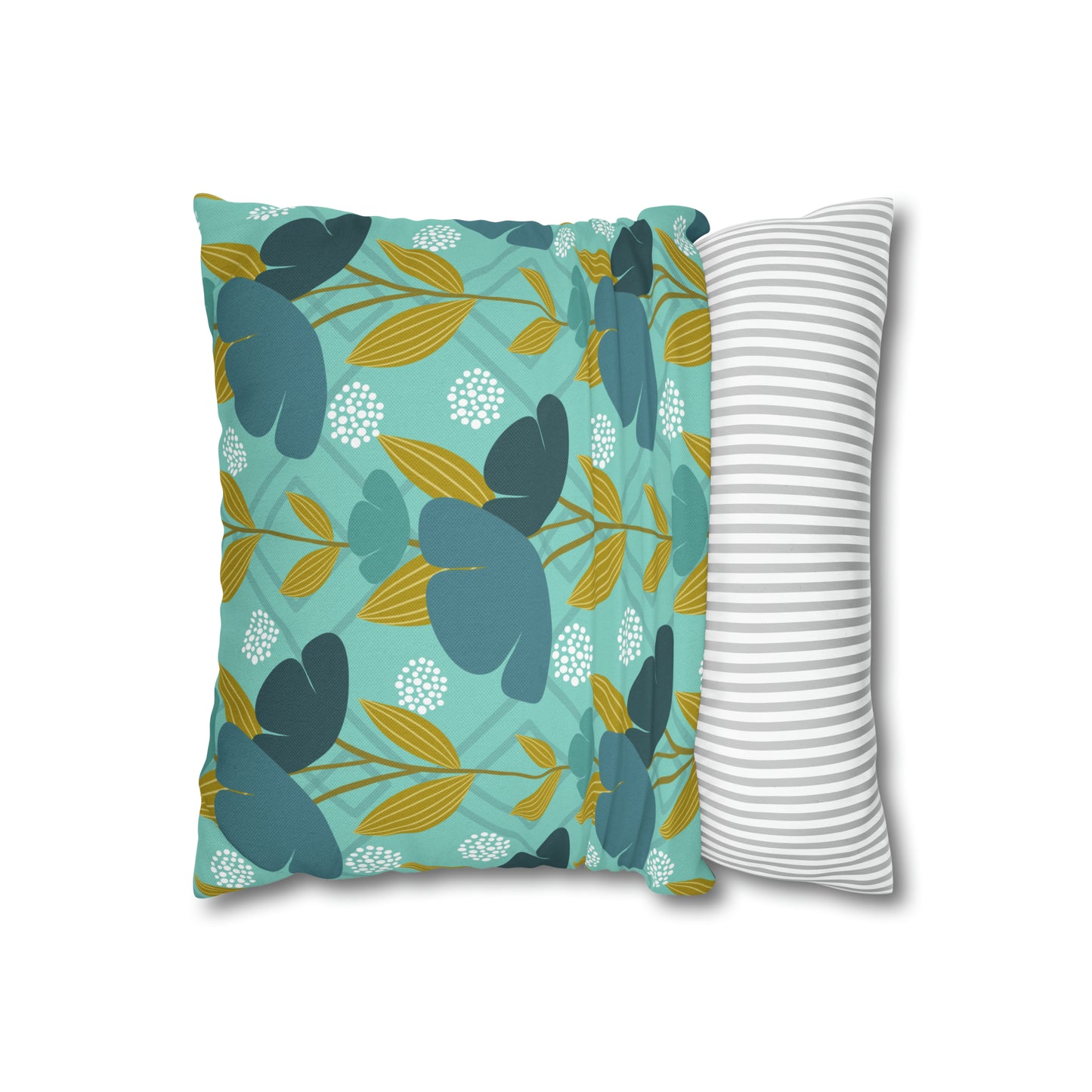 Floral Oasis Spun Polyester Square Pillow Case