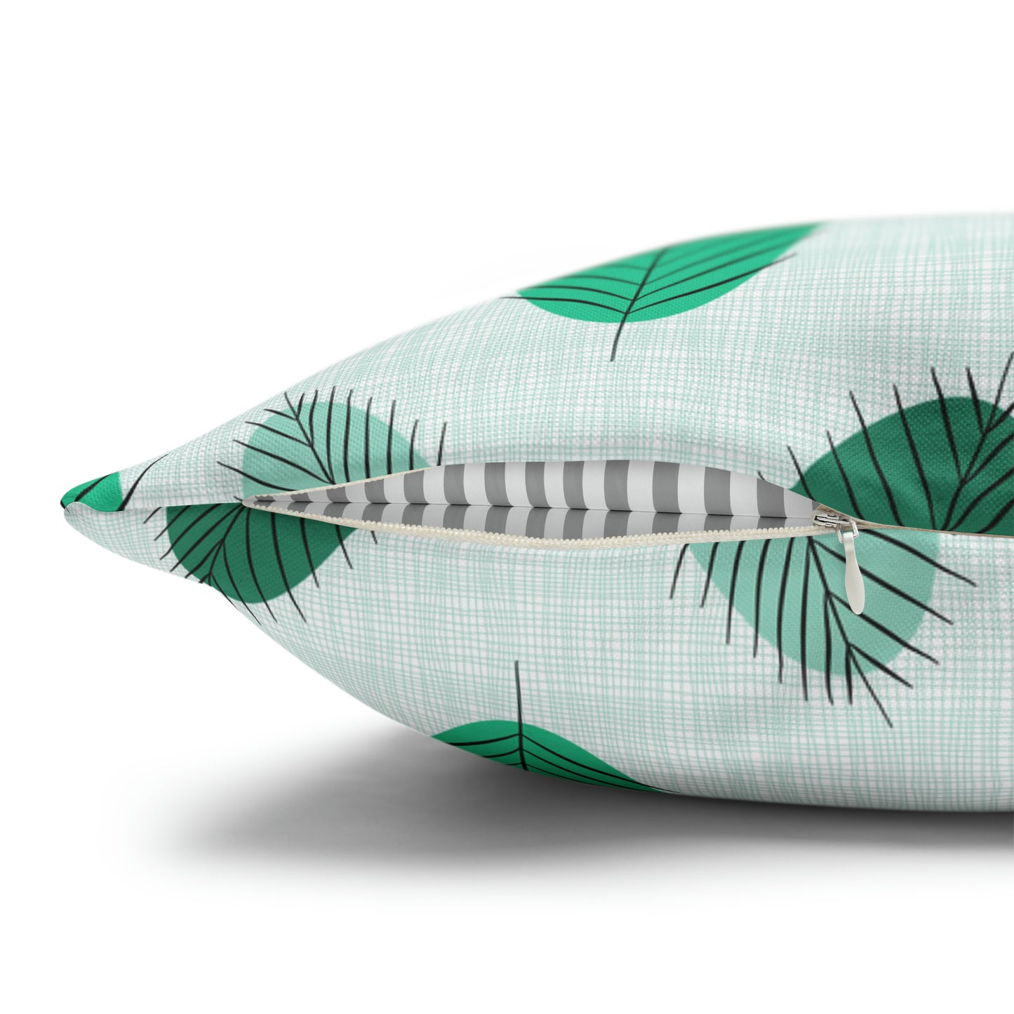 Nature's Leaves Spun Polyester Square Pillow Case