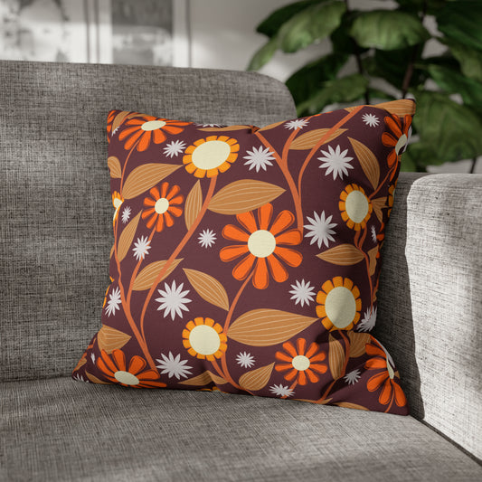 Garden Whispers Spun Polyester Square Pillow Case