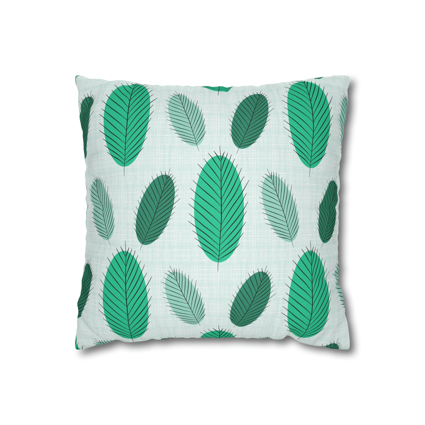 Nature's Leaves Spun Polyester Square Pillow Case