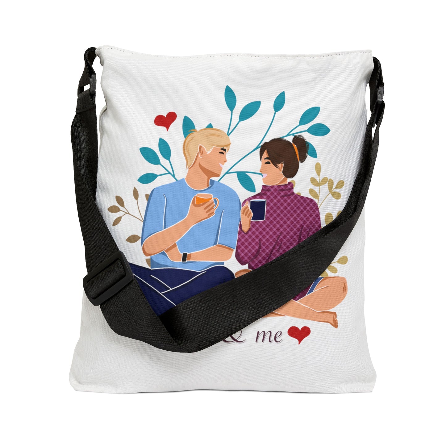 You & Me Adjustable Tote Bag