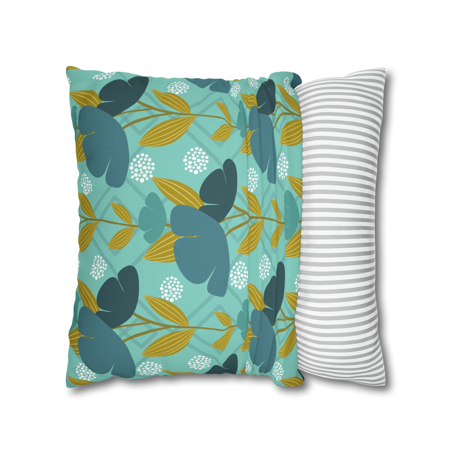 Floral Oasis Spun Polyester Square Pillow Case