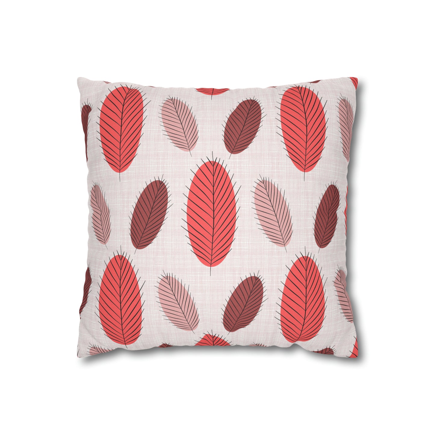 Nature's Leaves Spun Polyester Square Pillow Case