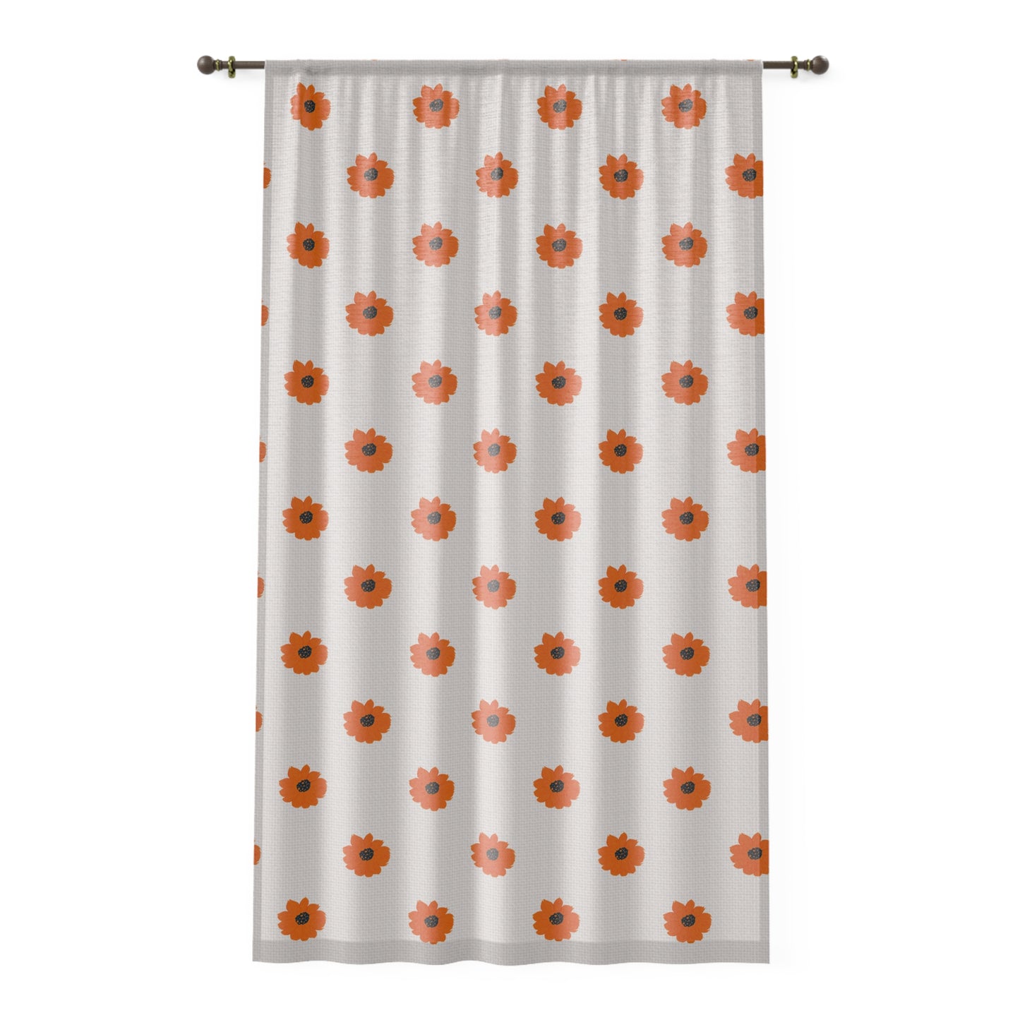 Golden Sunflower Window Curtain