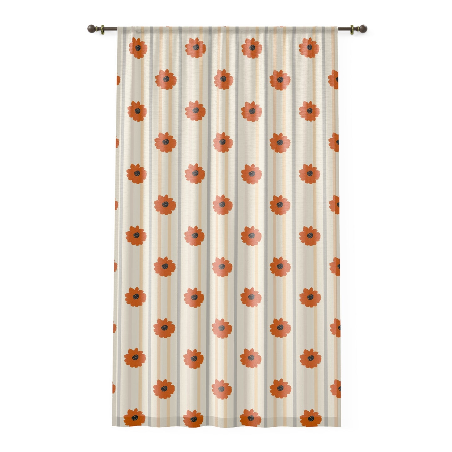 Golden Sunflower Window Curtain