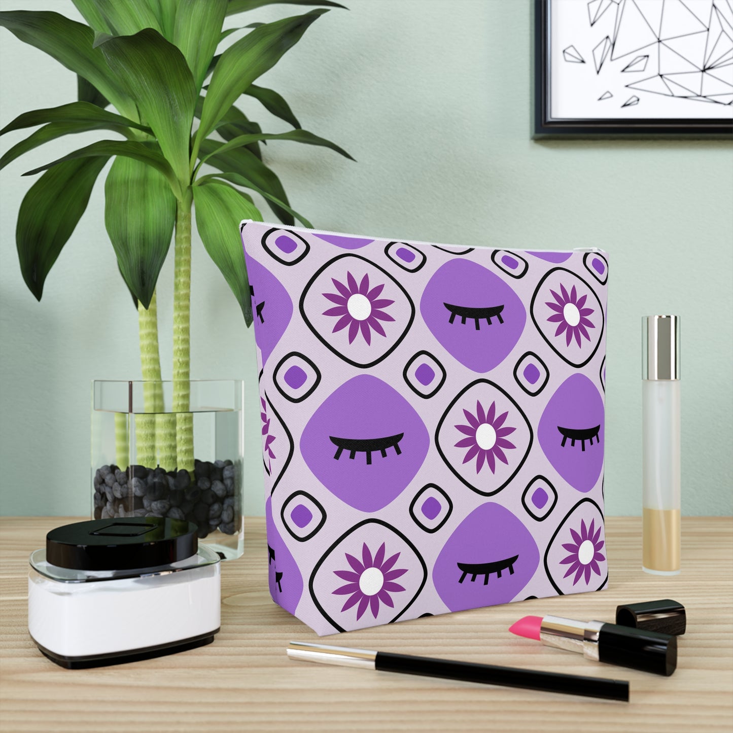 Shapes in Sight Cotton Cosmetic Bag