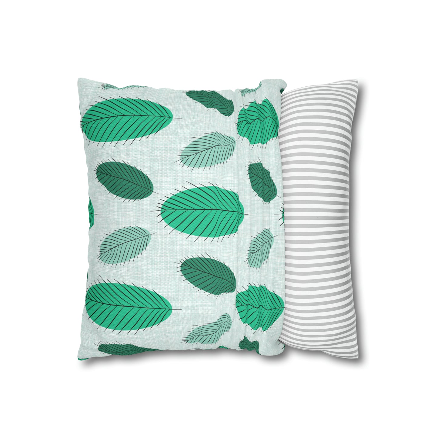 Nature's Leaves Spun Polyester Square Pillow Case