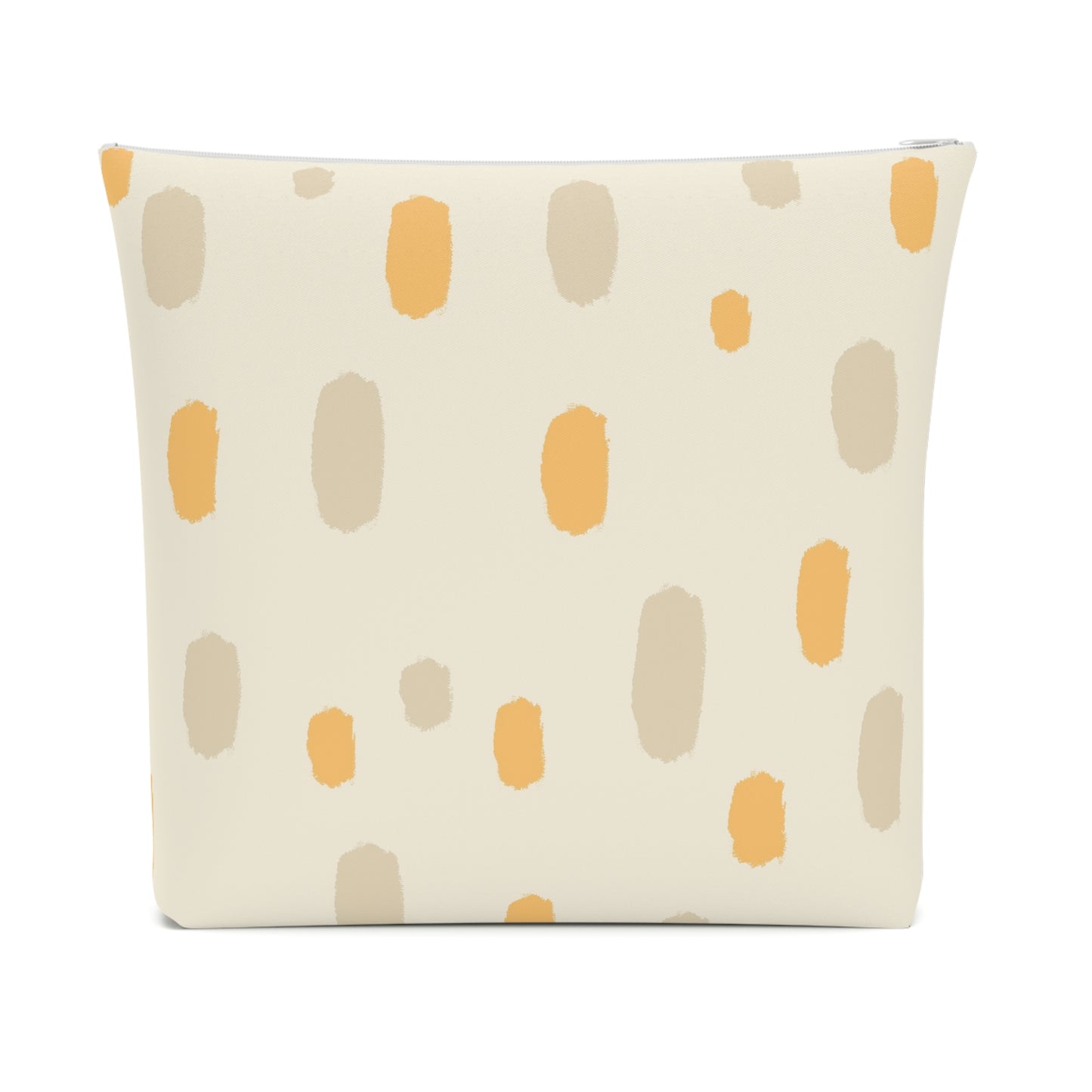 Tropical Roar Cotton Cosmetic Bag - Dots / Amber