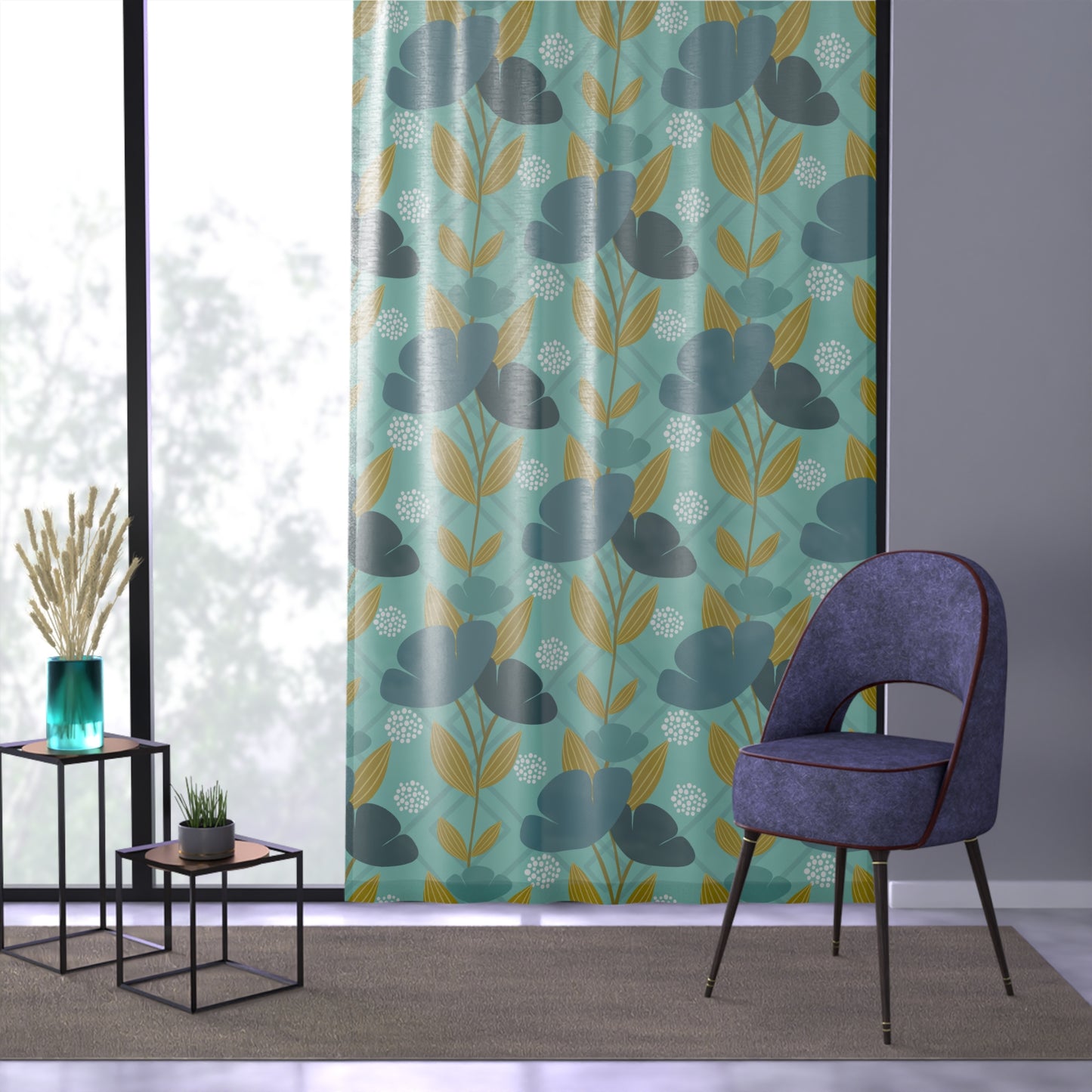 Floral Oasis Window Curtain