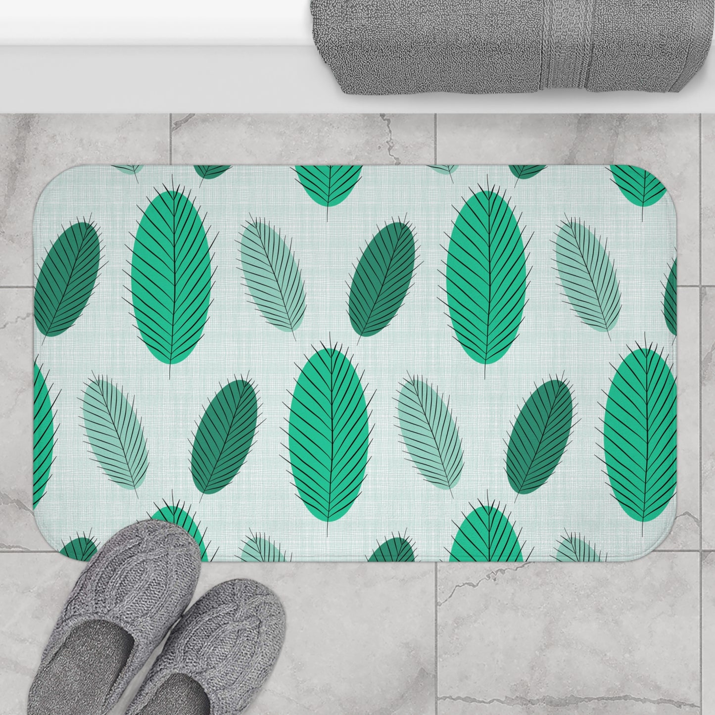 Nature's Leaves Bath Mat