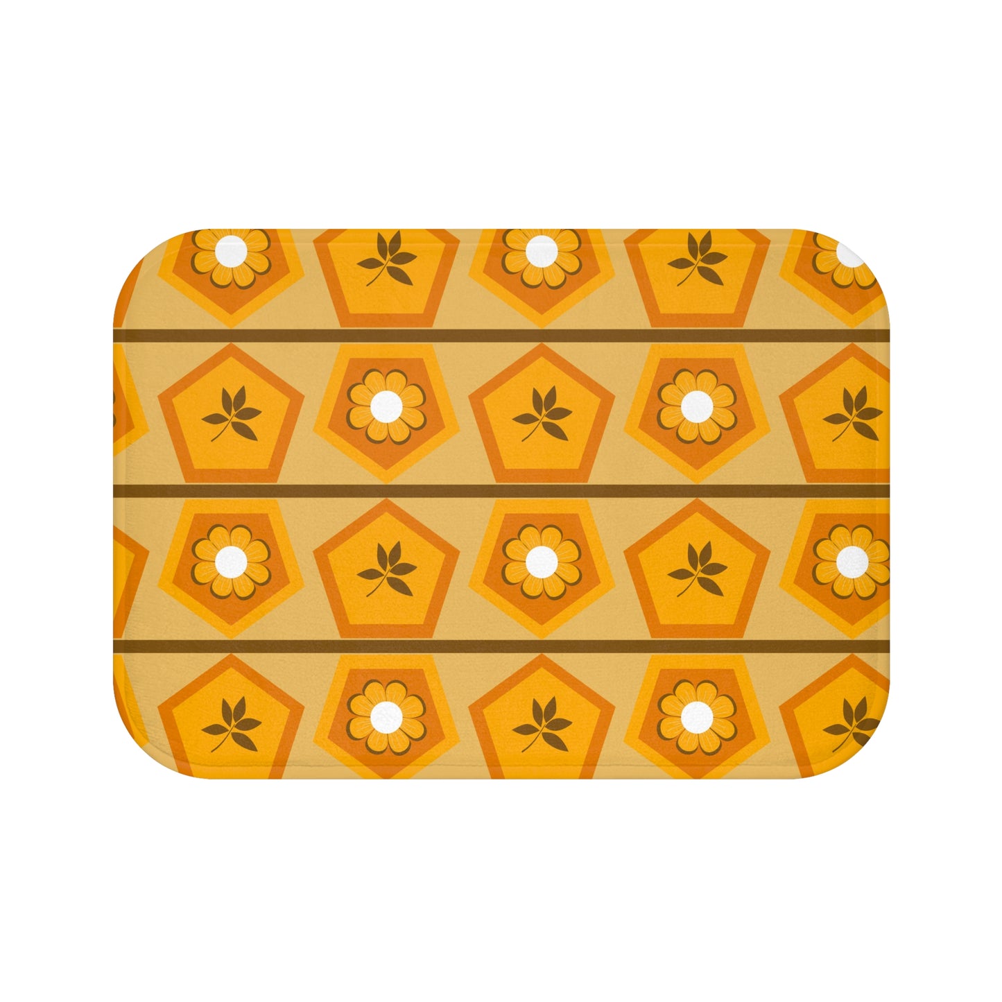 Petals and Leaves Dance Bath Mat