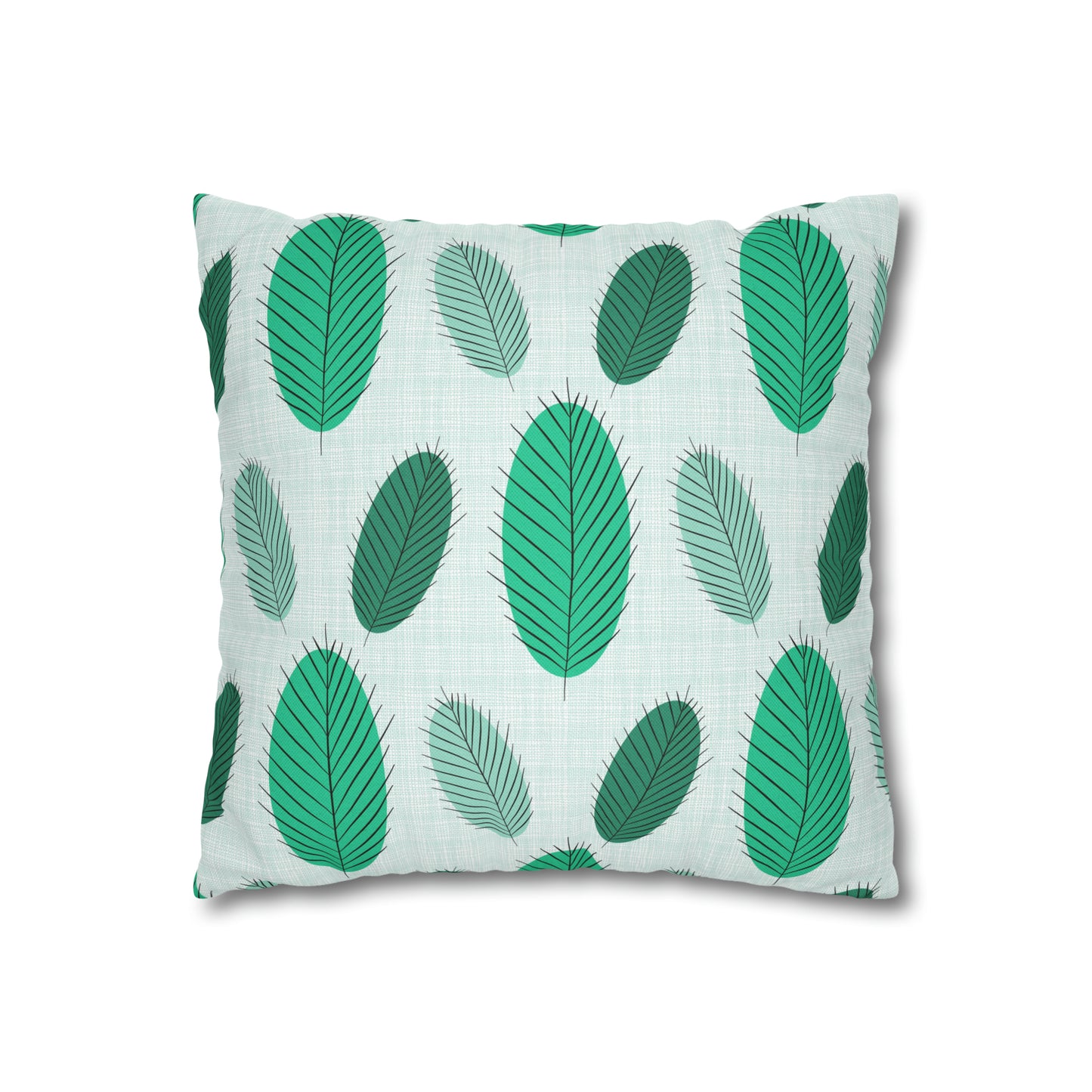 Nature's Leaves Spun Polyester Square Pillow Case