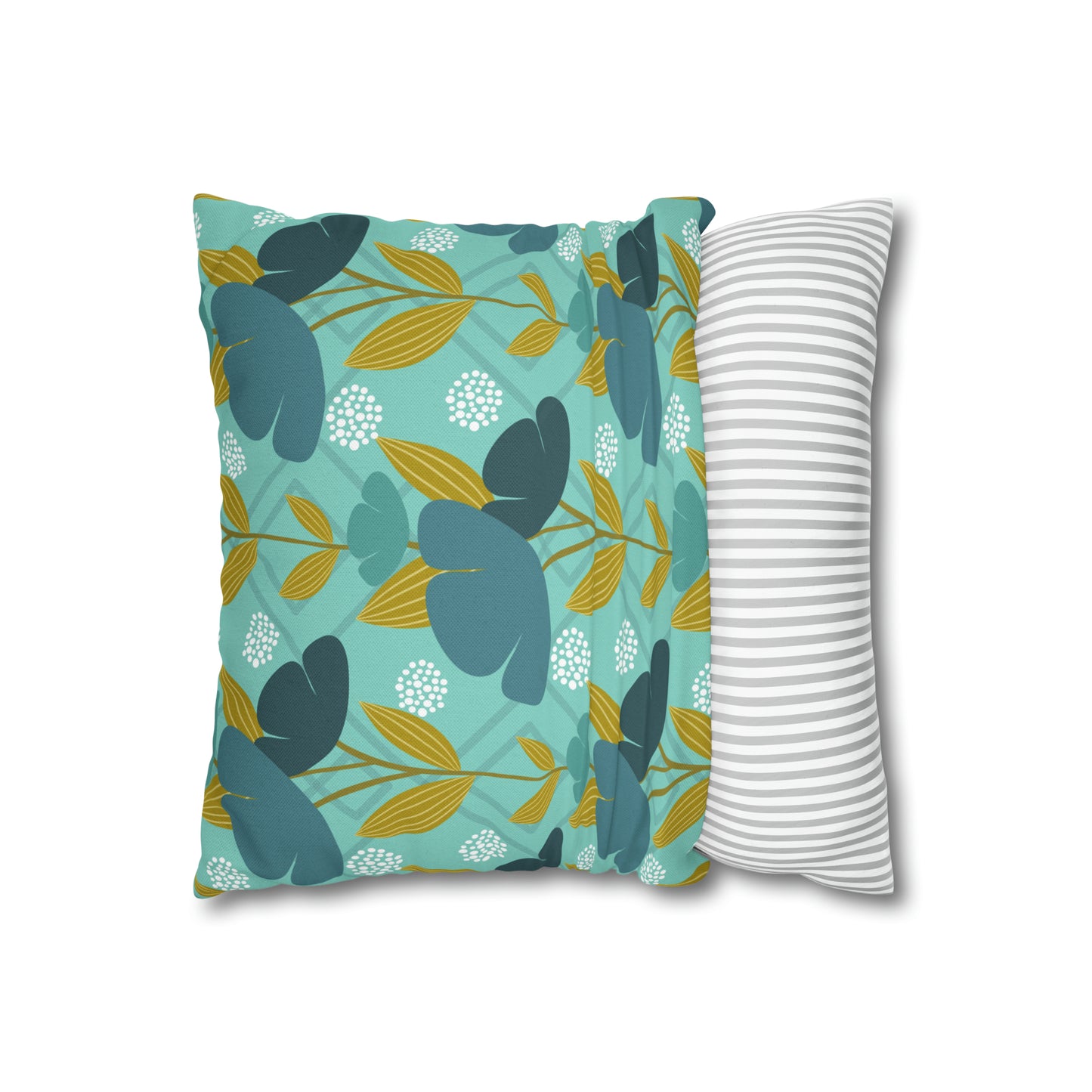 Floral Oasis Spun Polyester Square Pillow Case