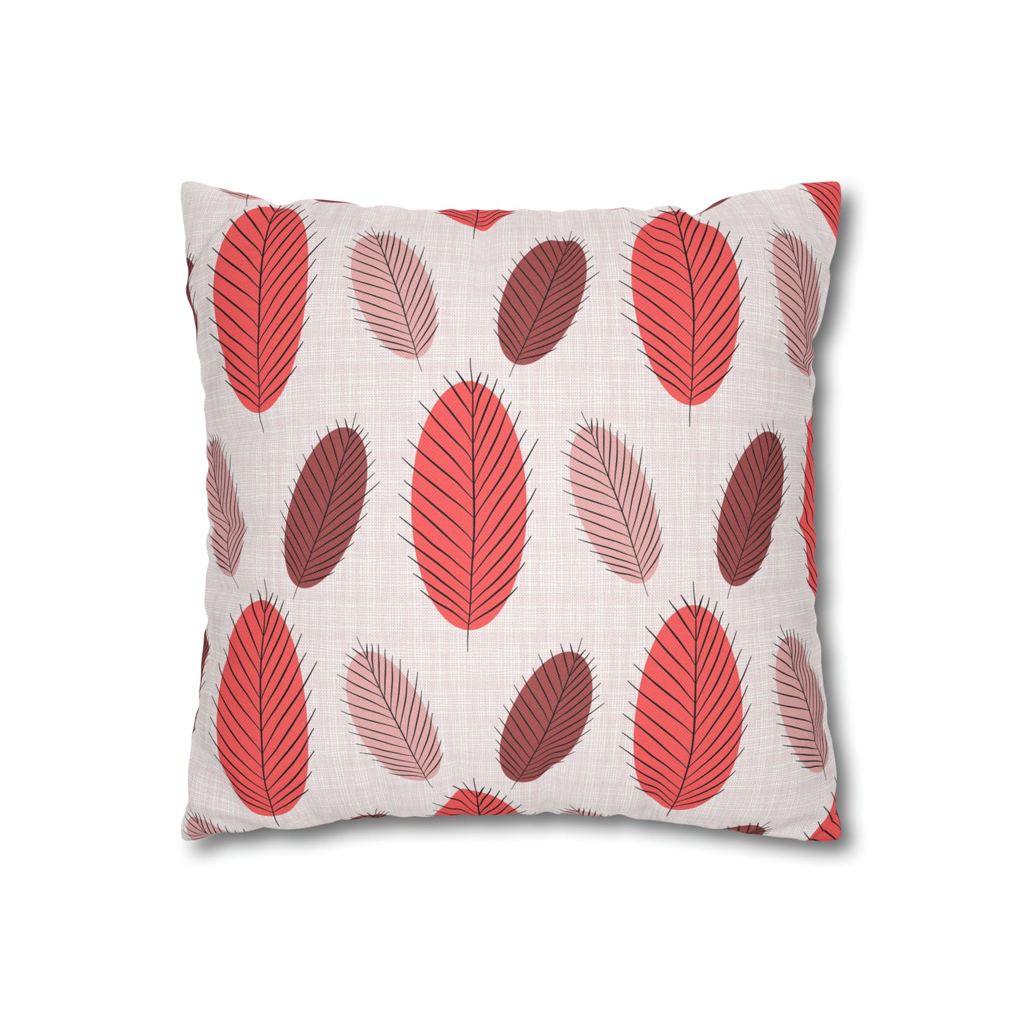 Nature's Leaves Spun Polyester Square Pillow Case