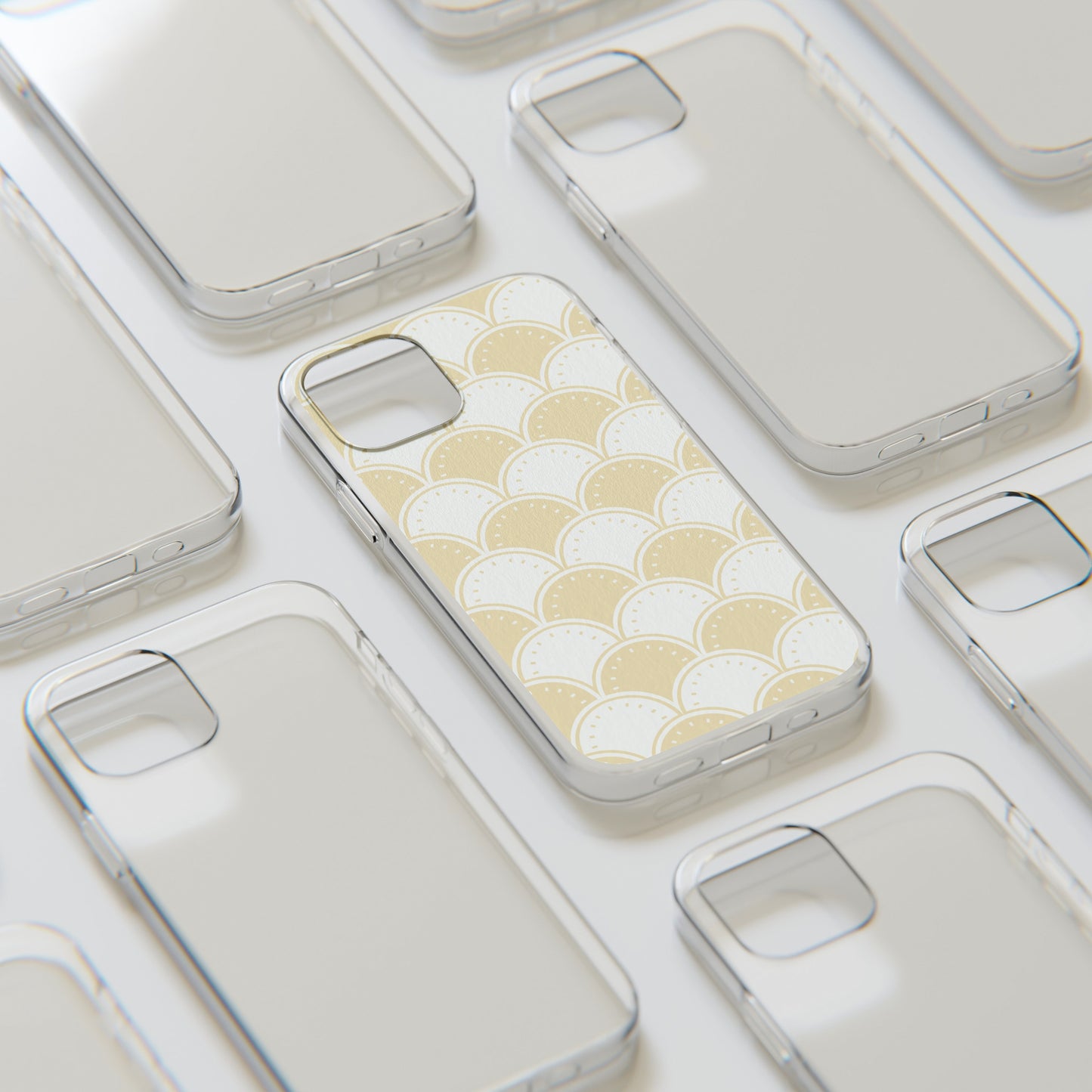 Ocean's Yellow Waves Soft Phone Cases