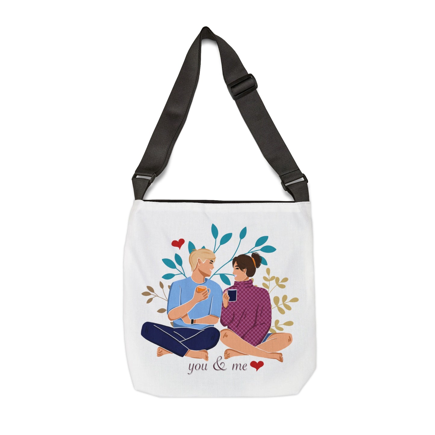 You & Me Adjustable Tote Bag