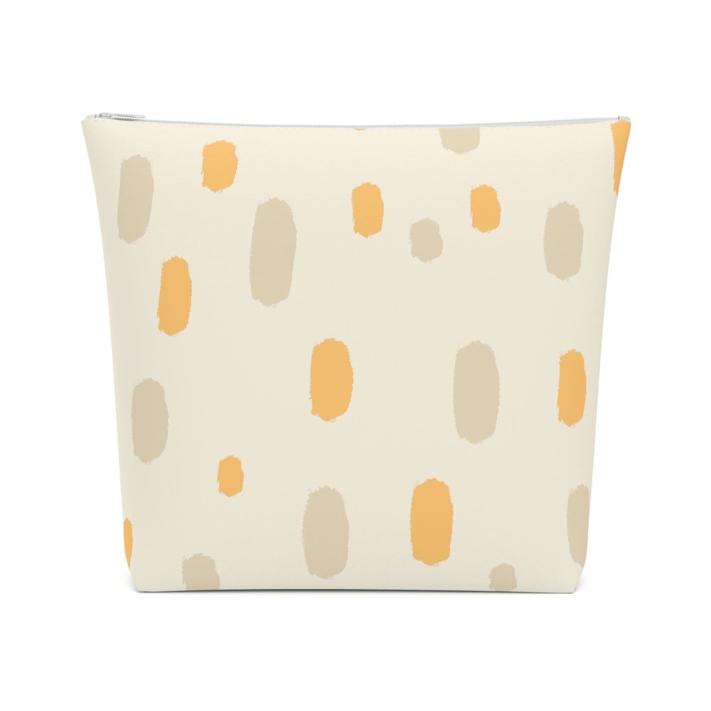 Tropical Roar Cotton Cosmetic Bag - Dots / Amber