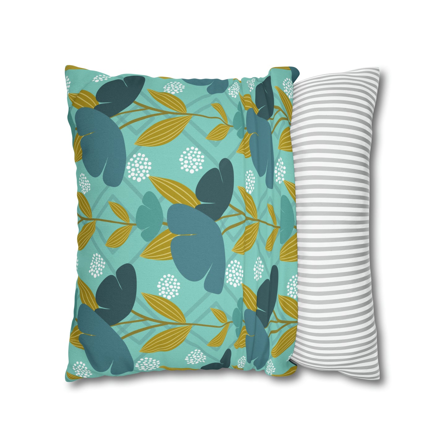 Floral Oasis Spun Polyester Square Pillow Case