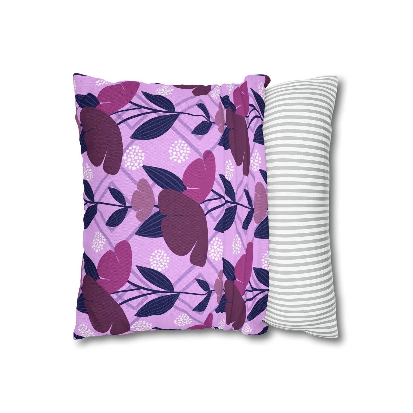 Floral Oasis Spun Polyester Square Pillow Case