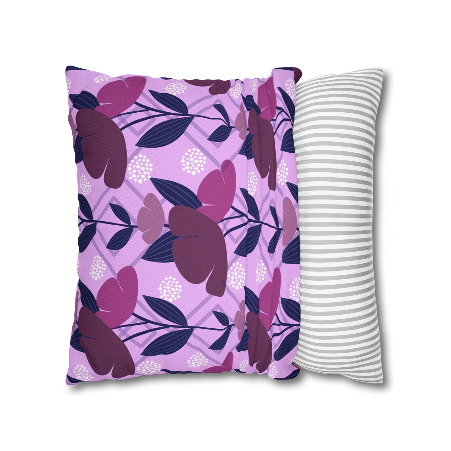 Floral Oasis Spun Polyester Square Pillow Case