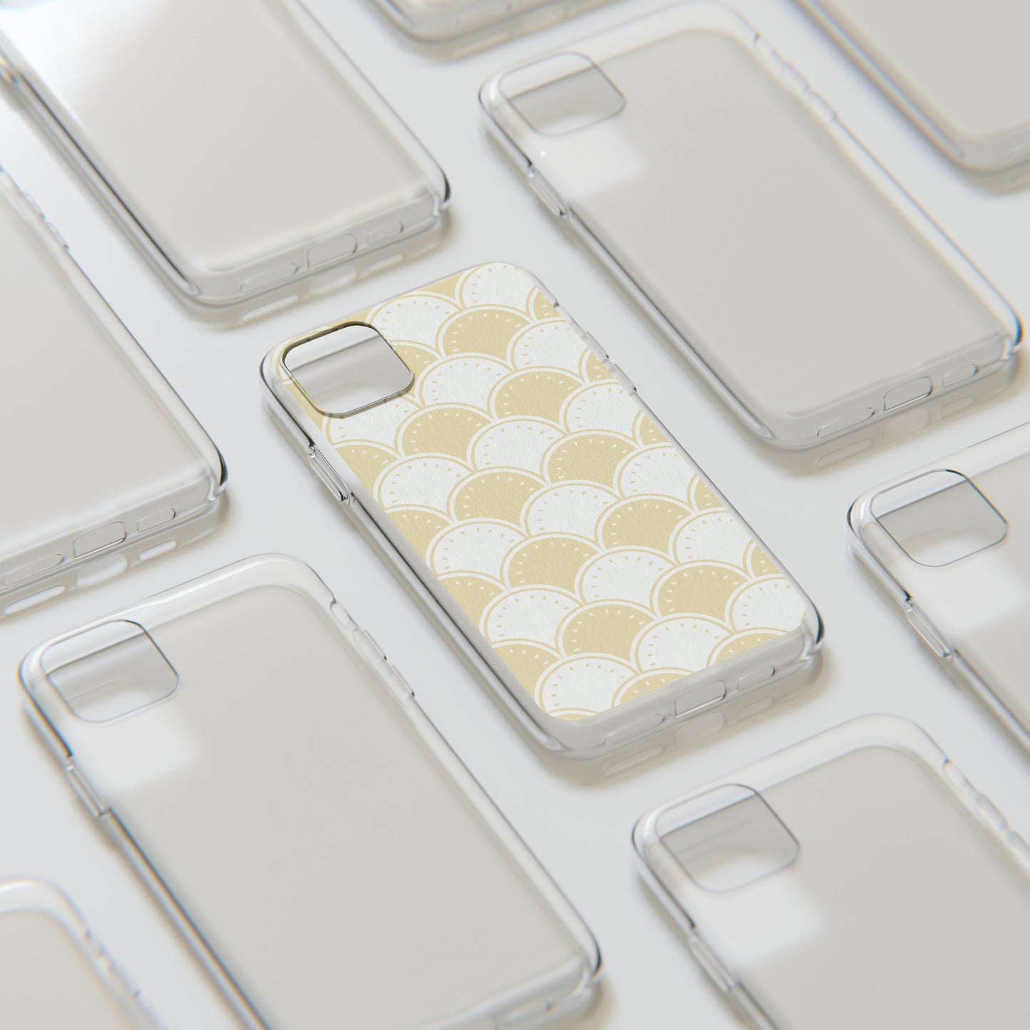 Ocean's Yellow Waves Soft Phone Cases