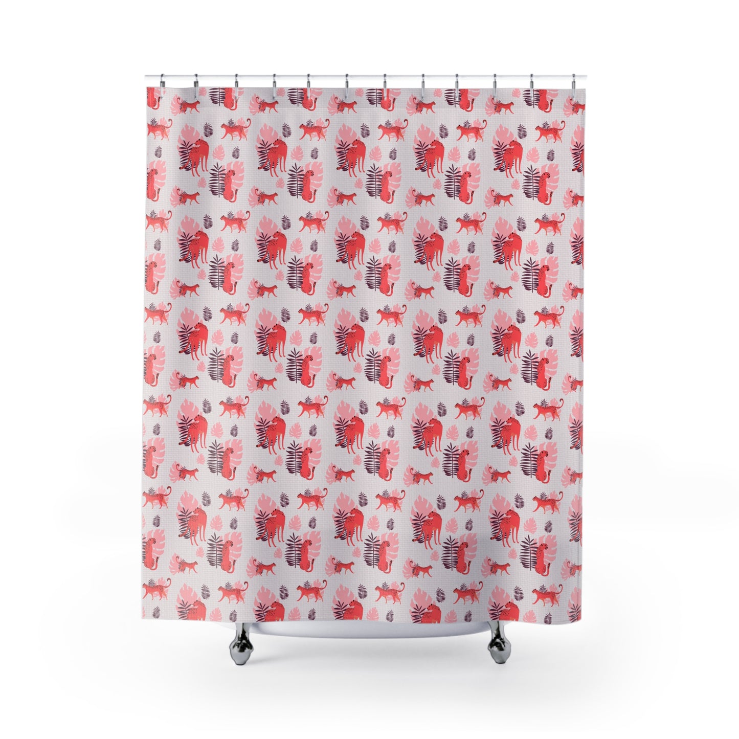 Leafy Roar Shower Curtains