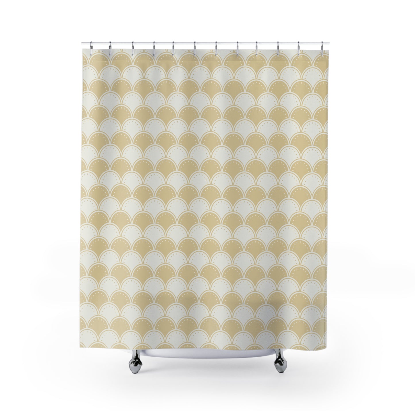 Ocean's Yellow Waves Shower Curtains